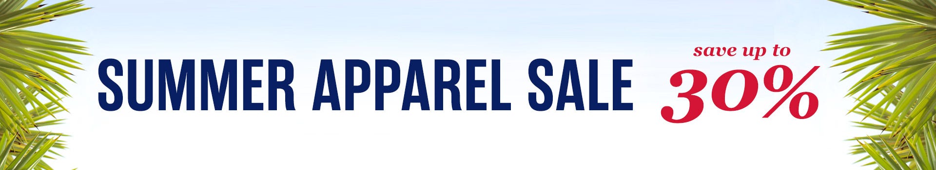 Summer Apparel Sale
